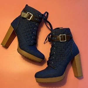 Justfab lights down low hiker booties